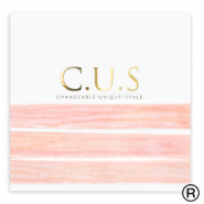 C.U.S&reg; rubans Rose fleuri dip dye