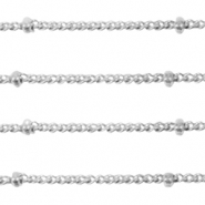 Apprêts en acier inox chaîne maille jaseron maille gourmette boule Argenté