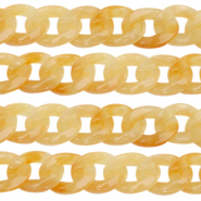 Cha&icirc;ne acrylique 22mm Orange ambre