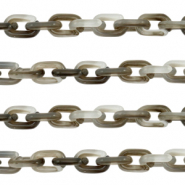 Cha&icirc;ne acrylique 15mm Gris