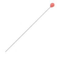 Appr&ecirc;ts en m&eacute;tal DQ clou &agrave; t&ecirc;te boule 52mm Argent&eacute; antique-rouge corail (sans nickel)