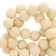 Perles acryliques 4 mm mat Beige amande