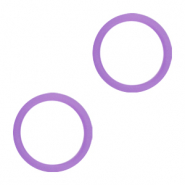 Anneau &eacute;lastique Violet