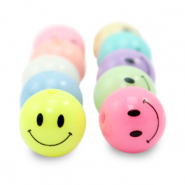 Perles acryliques 10 mm smiley Multicolore