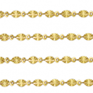 Apprêts en acier Inox chaîne maille jaseron ovale Doré