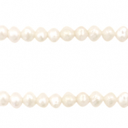 BQ Perles d'eau douce rond 4mm Blanc naturel