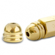 Bijoux C.U.S&reg; message beads embout Dor&eacute; (sans nickel)