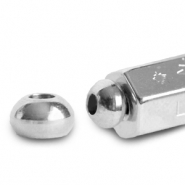 Bijoux C.U.S&reg; message beads embout Argent&eacute; (sans nickel)