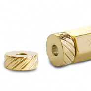 Bijoux C.U.S&reg; message beads embout Dor&eacute; (sans nickel)