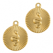 Breloques en acier Inox serpent Doré