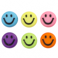 Perles lettres acryliques smiley Multicolore