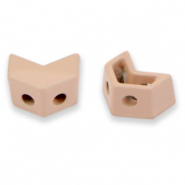 Perles tile fl&egrave;che Rose dusty