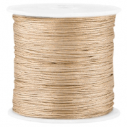 Fil macramé satin 0.8mm Marron beige
