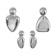 Breloques en m&eacute;tal DQ famille Argent&eacute; antique (sans nickel)