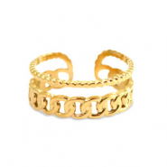 Bagues en acier Inox Doré