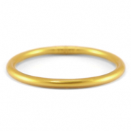 Bracelet jonc type bouddhiste 5mm taille M Doré Aspen