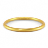 Bracelet jonc type bouddhiste 5mm taille S Doré Aspen