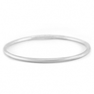 Bracelet jonc type bouddhiste 3mm taille S Argenté