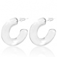 Boucles d'oreilles tendance cr&eacute;oles Transparent
