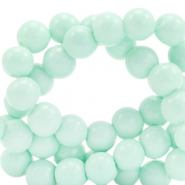 Perles en verre 4 mm opaque Vert de mer apaisant