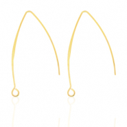 Boucles d'oreilles en acier inox Dor&eacute;