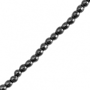 Perles h&eacute;matites rond 2mm Noir