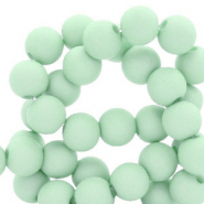 Perles acryliques 6 mm mat Vert turquoise doux