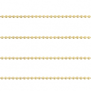 Apprêts en métal DQ chaîne à billes facettes 2mm Doré (sans nickel)