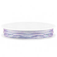 Fil macramé tressé 1mm Violet lilas métallique