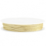 Fil macramé tressé 1mm Doré clair
