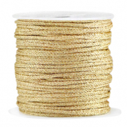 Fil macramé tressé 2mm Doré