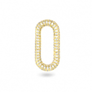 Connecteur en Zirconium oval Dor&eacute;