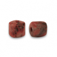 Pierres naturelles Granit disc 4x4mm Marron terre cuite