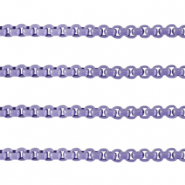 Chaîne maille jaseron 3mm Violet