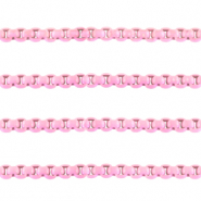 Chaîne maille jaseron 3mm Rose