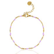 Bracelets en acier inox Lilas-doré