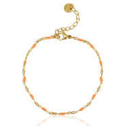 Bracelets en acier inox Orange-doré