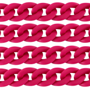 Chaîne acrylique 29mm mat Rose magenta