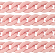 Chaîne acrylique 29mm mat Rose clair