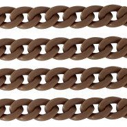 Chaîne acrylique 18mm mat Marron savane