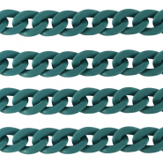 Chaîne acrylique 18mm mat Bleu pétrole
