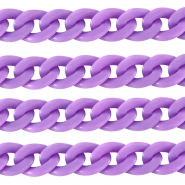 Chaîne acrylique 18mm mat Violet pétale
