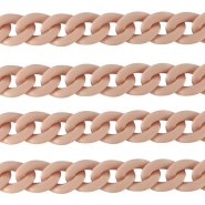 Chaîne acrylique 18mm mat Rose vintage