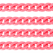 Chaîne acrylique 18mm brillante Rose hot