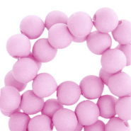Perles acryliques 4 mm Jolie rose