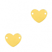 Breloques en acier Inox connecteur Dor&eacute;