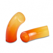 Perles acryliques tube Orange