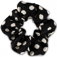 Chouchous pour cheveux pois Noir-blanc