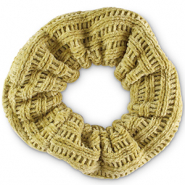 Chouchous pour cheveux velours c&ocirc;tel&eacute; Vert saule