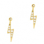 Breloques en acier Inox foudre Dor&eacute;